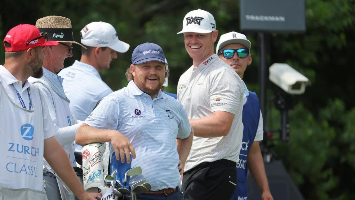 Golfers Zac Blair and Patrick Fairburn